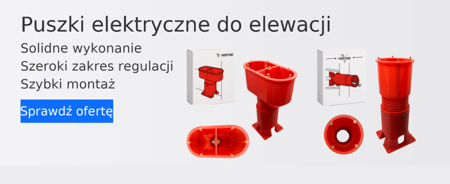 Puszki elektryczne do elewacji