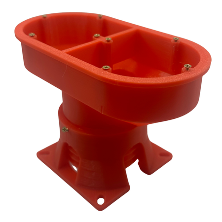 Podwójna puszka elektryczna do elewacji 100mm regulowana do styropianu