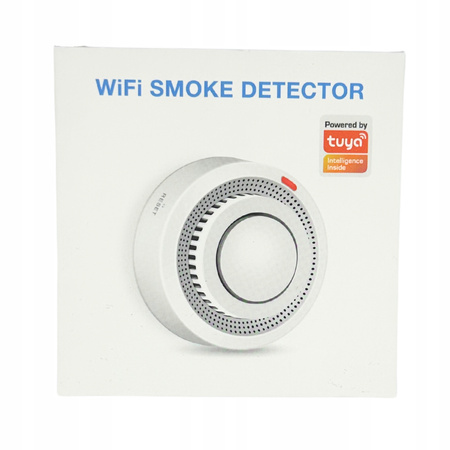 CZUJNIK DYMU DETEKTOR OGNIA WIFI ALARM BEZPRZEWODOWY CZUJKA TUYA ZESTAW