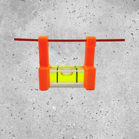 Poziomica sznurkowa z blokadą spadania libella murarska budowlana 45 mm