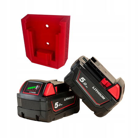 Zestaw UCHWYT na 3x narzędzie 3x bateria akumulator Milwaukee M18 wieszak