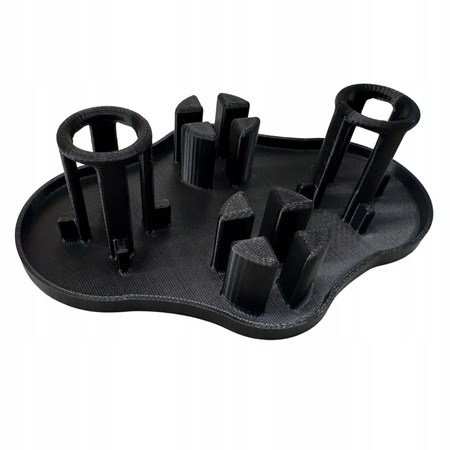 OCIEKACZ do butelek SODASTREAM na 2 dwie butelki UCHWYT kolor czarny