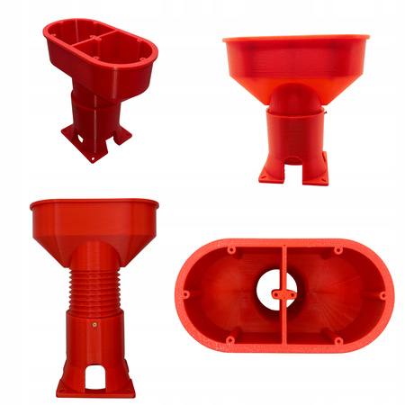 Podwójna puszka elektryczna do elewacji 150 mm regulowana do styropianu zakres 140-190 mm