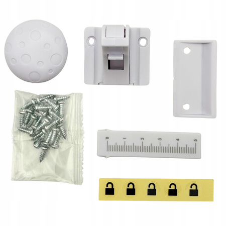 BLOKADA MAGNETYCZNA ZABEZPIECZENIE DO SZAFEK MEBLI DRZWI SZUFLAD BLOKADY