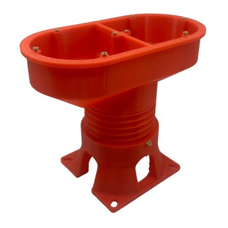 Podwójna puszka elektryczna do elewacji 100mm regulowana do styropianu