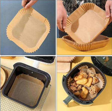 PAPIER DO AIR FRYER FRYTKOWNICY BEZTŁUSZCZOWEJ WKŁAD WKŁADY DO PIECZENIA