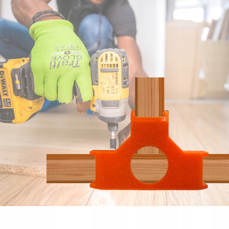 ZESTAW UCHWYT STOLARSKI SZABLON DO MOCOWANIA KORPUSÓW PŁYT Lx4 SZT Tx8 SZT