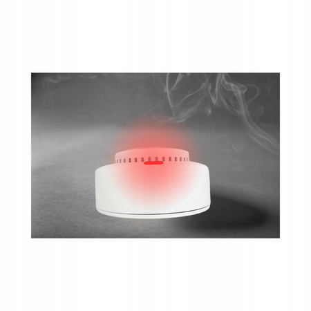 CZUJNIK DYMU DETEKTOR OGNIA WIFI ALARM BEZPRZEWODOWY CZUJKA TUYA ZESTAW