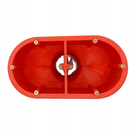 Podwójna puszka elektryczna do elewacji 150 mm regulowana do styropianu zakres 140-190 mm