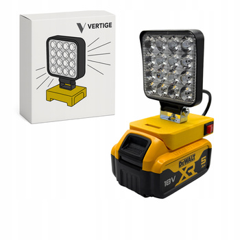 LAMPA DO DEWALT 18V HALOGEN ROBOCZY LED NA AKUMULATOR