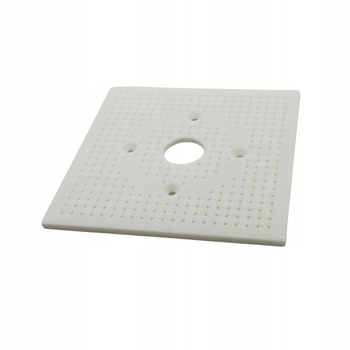 Kratka montażowa do puszki elewacyjnej biała 116x116x4