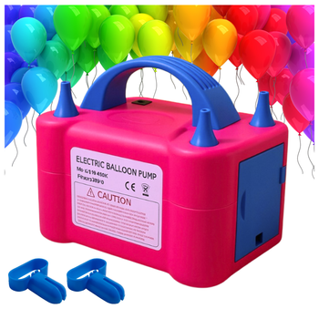 Pompka Elektryczna do balonów 2 dysze wydajna automatyczna Gratis Wiązadło