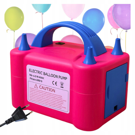 Pompka Elektryczna do balonów 2 dysze szybka mocna wydajna automatyczna
