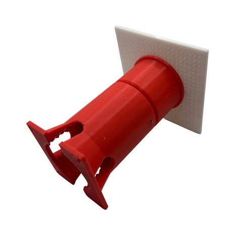 Kratka montażowa do puszki elewacyjnej biała 116x116x4