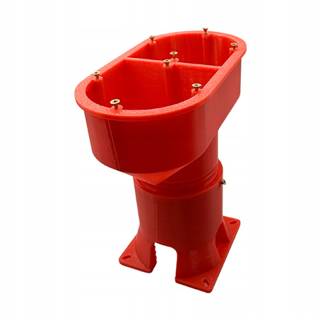 Podwójna puszka elektryczna do elewacji 150 mm regulowana do styropianu zakres 140-190 mm