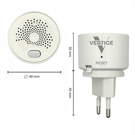CZUJNIK GAZU ZIEMNEGO PROPAN BUTAN DETEKTOR WYKRYWACZ TUYA WIFI