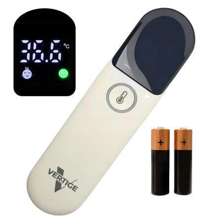 ZESTAW ELEKTRONICZNY TERMOMETR BEZDOTYKOWY VERTIGE ETUI SZYBKI POMIAR